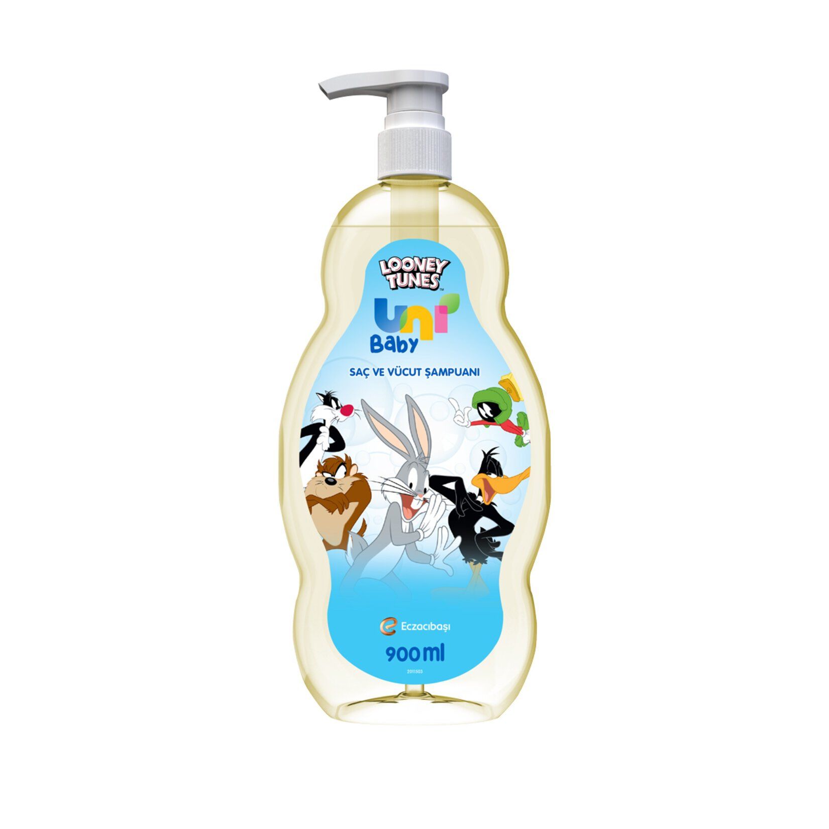Uni Baby Looney Tunes Saç ve Vücut Şampuanı 900 ml
