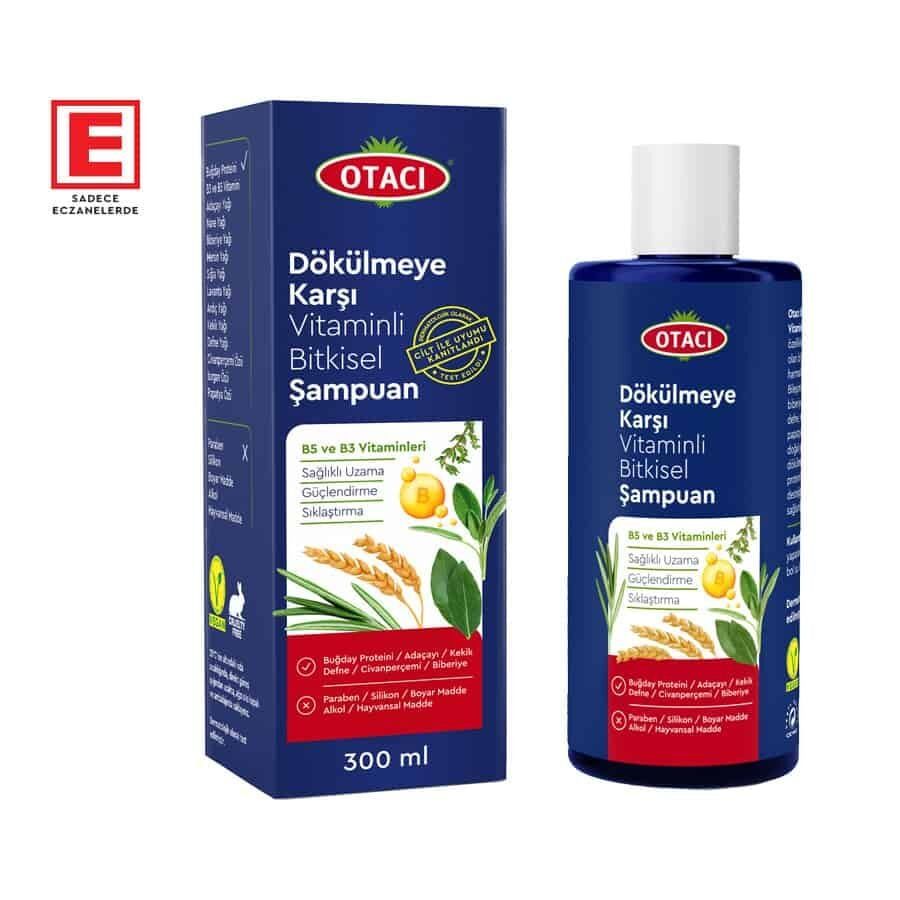Otacı Bitkisel Şampuan Dökülmeye Karşı Vitaminli 300 ml