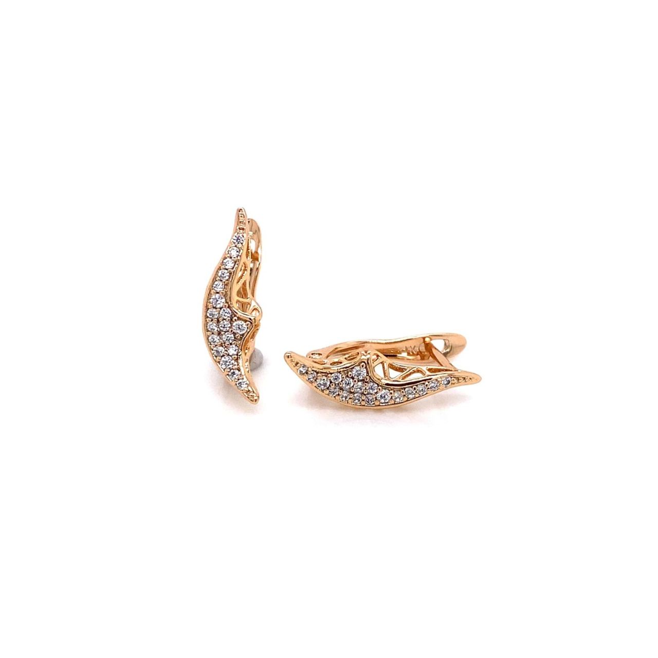 Xuping Zirkon Taşlı Küpe Gold