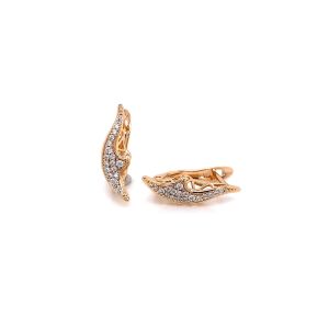 Xuping Zirkon Taşlı Küpe Gold