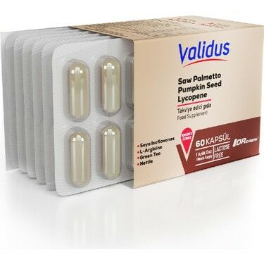 Validus Saw Palmetto + Pumpkin Seed + Lycopene 60 Kapsül