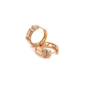 Xuping Zirkon Taşlı Küpe Gold