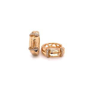 Xuping Zirkon Taşlı Küpe Gold