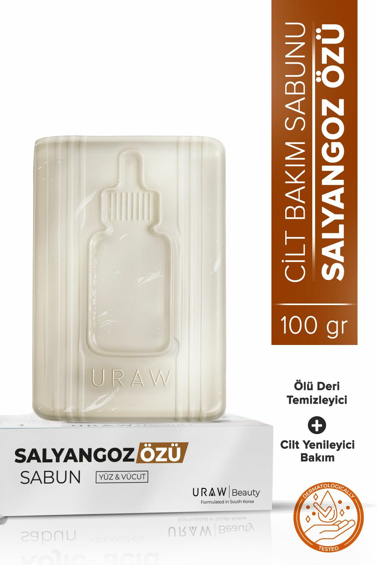 Uraw Cosmetics Salyangoz Özlü Sabun Konsantre Yaşlanma Karşıtı ve Besleyici Bakım 100 gr