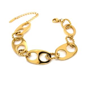 Chn-1009-33 Çelik Bileklik Gold