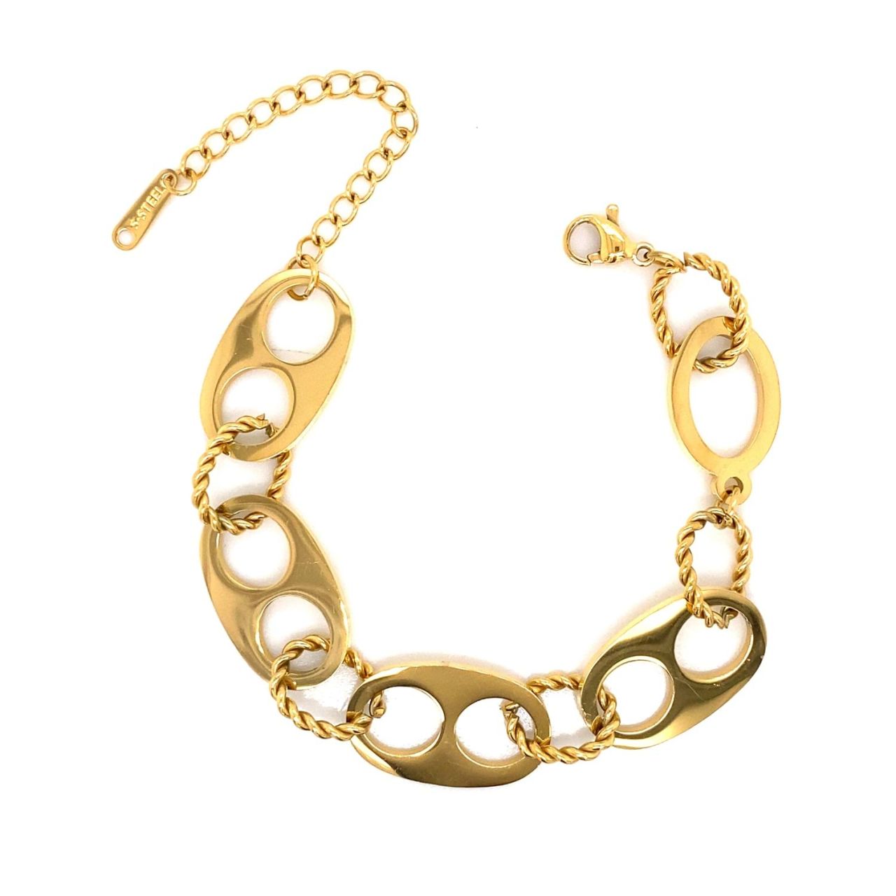 Chn-1009-33 Çelik Bileklik Gold