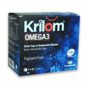 SKT:10/2023 Krilom Omega 3 & Astaksantin 100 Yumuşak Kapsül