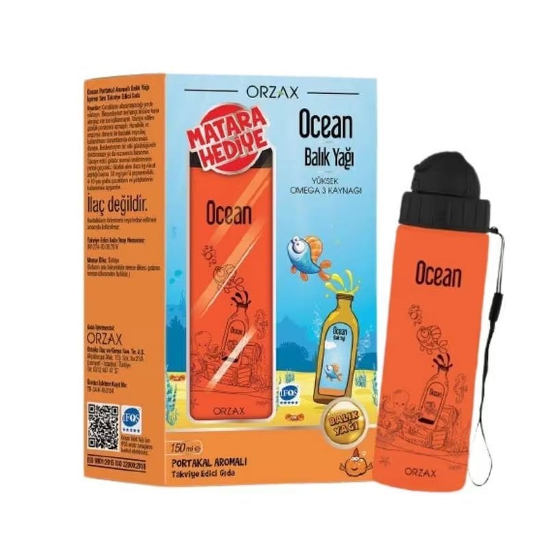 Ocean Multi Balik Yağı Surup 150 ml - Matara Hediyeli
