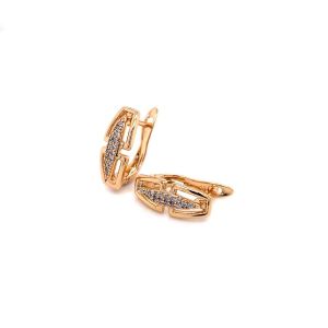 Xuping Zirkon Taşlı Küpe Gold