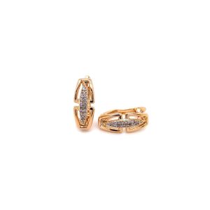 Xuping Zirkon Taşlı Küpe Gold