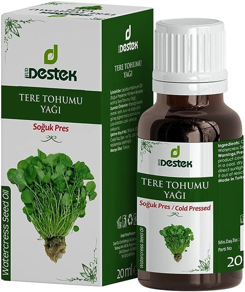 Destek Tere Tohumu Yağı 20 ml - Soğuk Pres