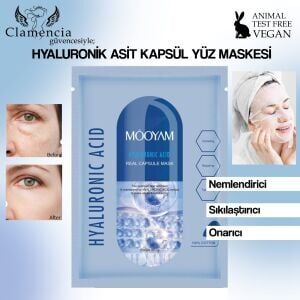 Mooyam Capsule Mask Hyaluronic Acid Kağıt Yüz Maskesi