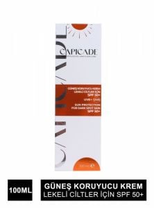 Capicade Güneş Koruyucu Krem Lekeli Ciltler İçin SPF50+ 100 ml