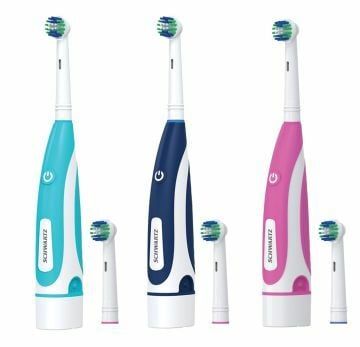 Schwartz SWTB 1110 Pilli Diş Fırçası Döner Başlıklı Yetişkin Su Yeşili