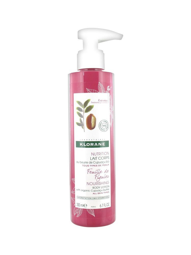 Klorane Nutrition Lait Corps Au Beurre De Cupuaçu Bio Feuille De Figuier 200 ml