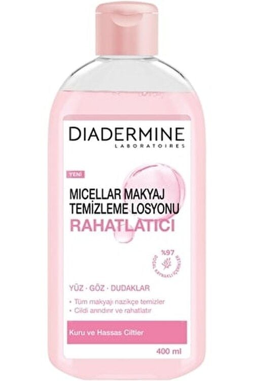 Diadermine Micellar Makyaj Temizleme Losyonu Rahatlatıcı Kuru ve Hassas Ciltler İçin 400 ml