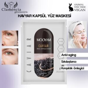 Mooyam Capsule Mask Caviar Kağıt Yüz Maskesi