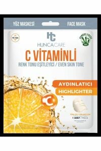 Hunca Care Maske C Vitaminli  Aydınlatıcı Tüm Ciltler İçin 1 Adet