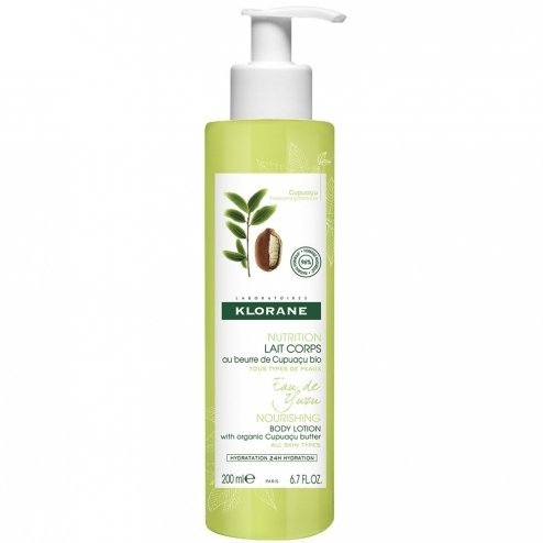 Klorane Nutrition Lait Corps Au Beurre De Cupuaçu Bio Eau De Yuzu 200 ml
