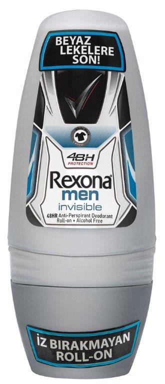 REXONA MEN INVISIBLE BLACK WHITE DEO ROLLON