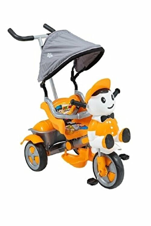 Baby2go 2381 Bery Tenteli Ebeveyn Kontröllü İtmeli Bisiklet Turuncu