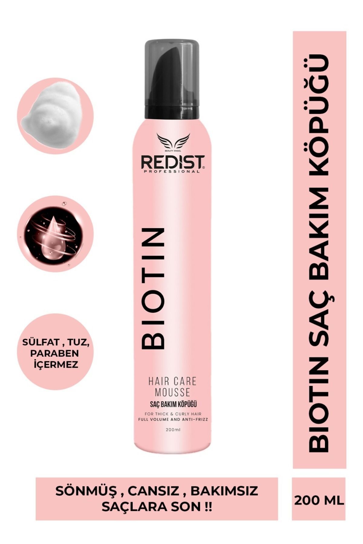 Redist Biotin Saç Bakım Köpüğü 200 ml