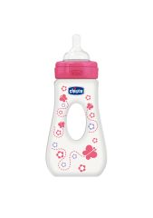 CHICCO BIB KAVRAMALI SIL EMZ 240ML PEMBE