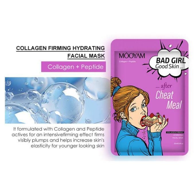 Mooyam Girls Series Facial Mask Collagen Peptide Kağıt Yüz Maskesi