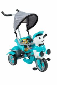 Baby2go 2381 Bery Tenteli Ebeveyn Kontröllü İtmeli Bisiklet Yeşil