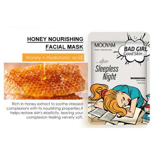 Mooyam Girls Series Honey Hyaluronic Acid Kağıt Yüz Maskesi
