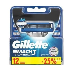 Gillette Mach 3 Turbo 12'li 1225