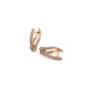 Xuping Zirkon Taşlı Küpe Gold