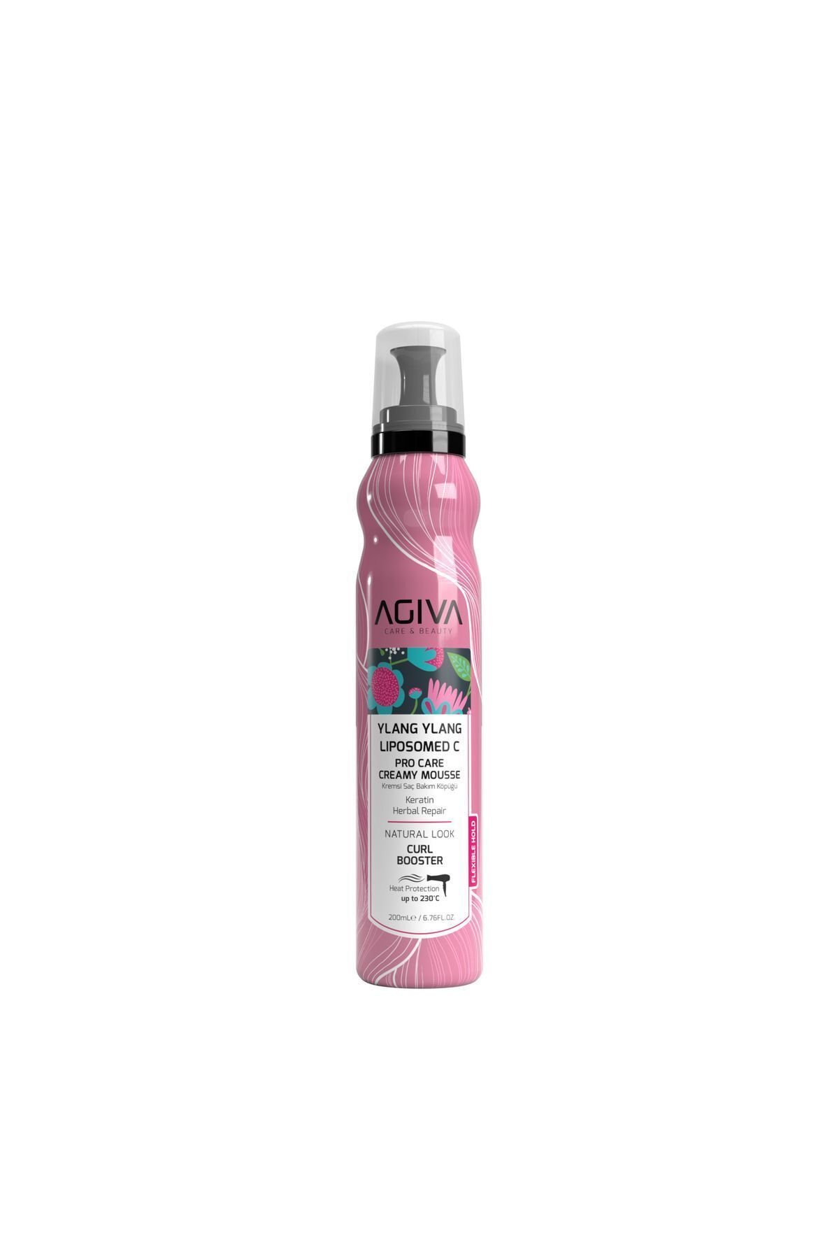 Agiva Ylang Ylang Liposom C Onarıcı Bitkisel Bakım Saç Bakım Köpüğü 200 ml