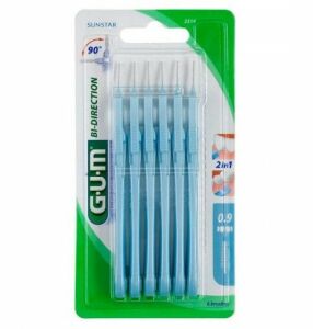 Gum Bi-Direction 0,9mm Arayüz Fırçası Mavi 2314