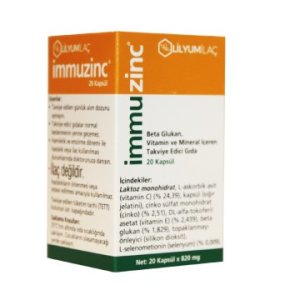 İmmuzinc 20 Kapsül