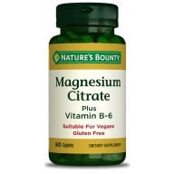 NATURES BOUNTY MAGNESIUM CITRATE WITH VITAMIN B6 60 CAP.