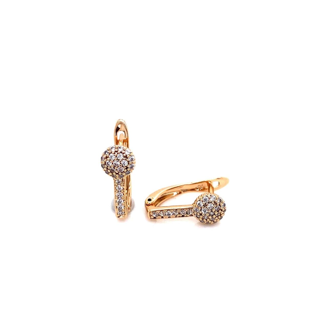 Xuping Zirkon Taşlı Küpe Gold