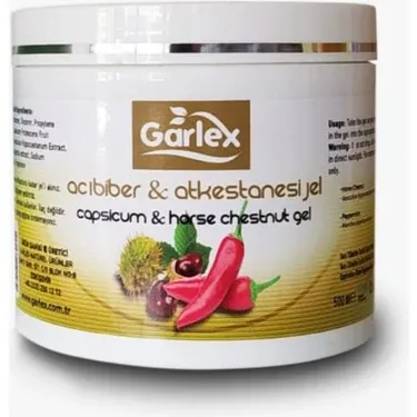 Garlex Acı Biber At Kestanesi Jel Kolay Masaj 500 ml