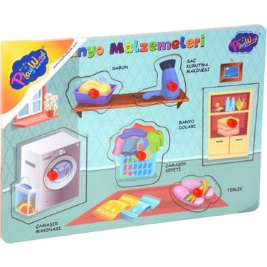 Onyıl Oyuncak Ahşap Tutmalı Banyo Malzemeleri 296/297