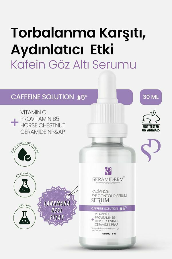 Seramiderm Radiance Eye Contour Serum Caffeine Solution 30 ml