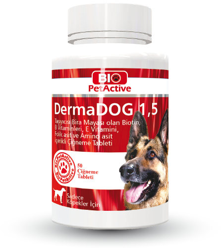 DermaDOG 1,5 | 50 Tablet Köpekler için Bira Mayası Tableti