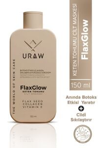 Uraw Keten Tohumlu Soyulabilir Maske Arındırıcı Sıkılaştırıcı ve Cilt Yenileyici Bakım 150 ml
