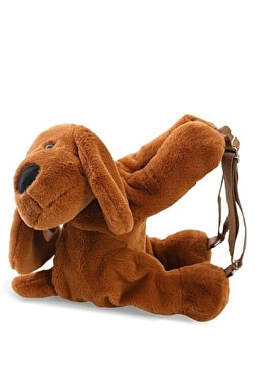 Babyjem Peluş Sırt Çanta Köpek - Kahverengi