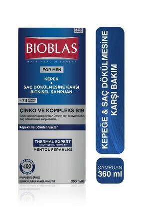 Bioblas For Men Kepek Saç Dökülmesine Karşı Bitkisel Şampuan 300 ml