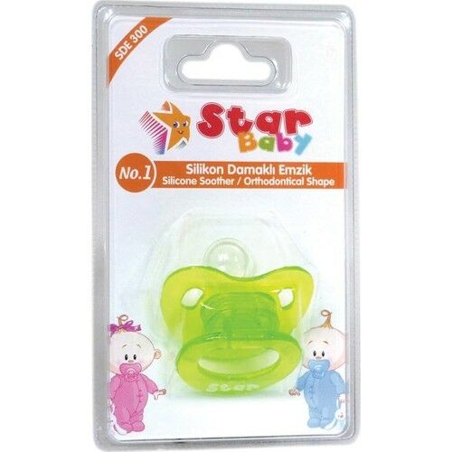 Star Baby Silikon Damaklı Emzik No: 1 0-6 Ay / 253