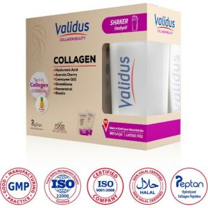 Validus Collagen Tip I 10000 mg + Elastin 30 Şase - Shaker Hediyeli