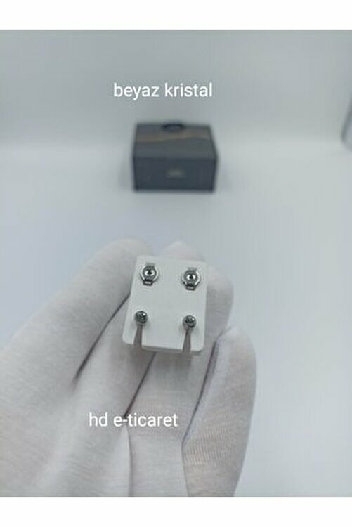 Nina Gümüşe Beyaz İnci 1 Çift