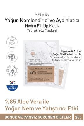 Ovaco Savia Yoğun Nemlendirici ve Aydınlatıcı Yaprak Kağıt Maske Aloe Vera Kore 25 gr