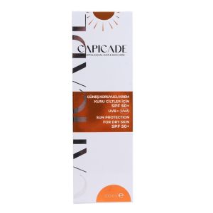 Capicade Güneş Koruyucu Krem Kuru Ciltler İçin SPF50+ 100 ml