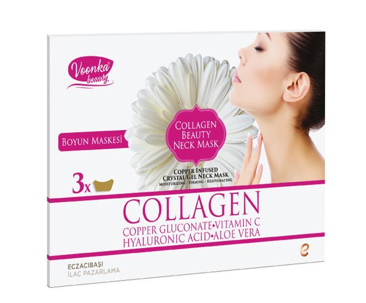 Voonka Collagen Beauty Neck Mask 3 Adet Boyun Maskesi